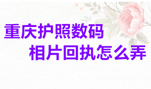 重庆护照数码相片回执怎么办理