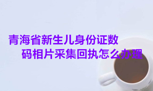 青海省新生儿身份证数码相片采集回执怎么办理？